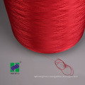 100% polyester yarn DTY 75D/36F NIM dope dyed  red colour